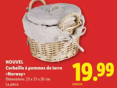 Corbeille à pommes de terre "Norway"