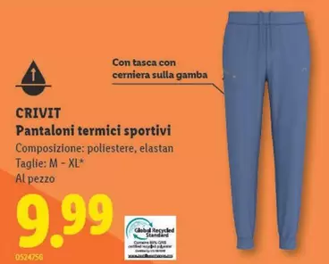 Pantaloni termici sportivi