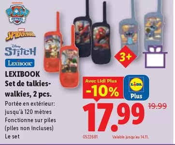 Marvel - Set de talkies-walkies, 2 pcs.