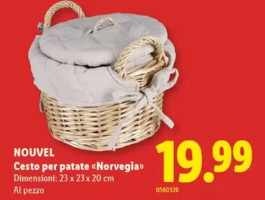 Cesto per patate «Norvegia»
