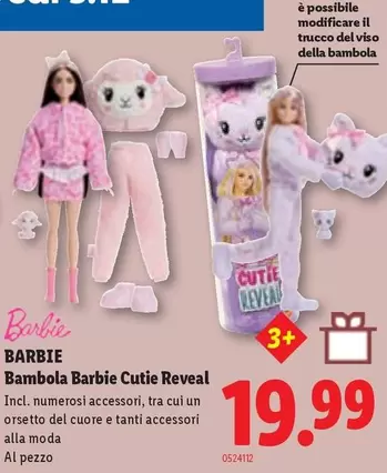 Barbie - Bambola Cutie Reveal