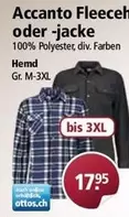 Fleecehe oder -jacke