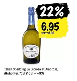 Italian Sparkling La Gioiosa et Amorosa, alkoholfrei