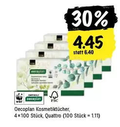Kosmetiktücher, 4x100 Stück, Quattro