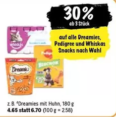 Wahl - Dreamies, Pedigree und Whiskas Snacks