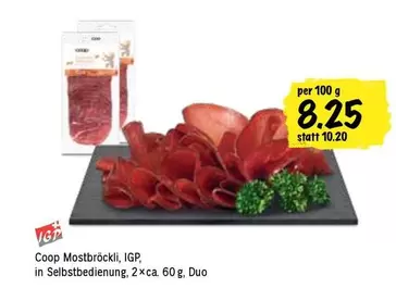Coop Mostbröckli, IGP