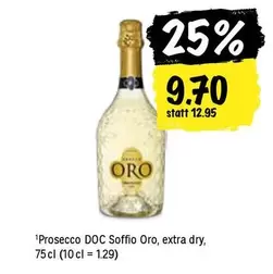 Prosecco DOC Soffio Oro, extra dry