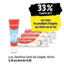 Dentifrice Fresh Gel