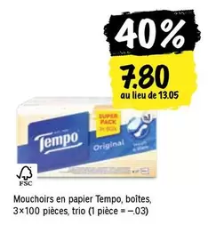 Mouchoirs en papier
