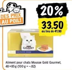 Aliment pour chats Mousse Gold