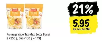 Fromage râpé Tex-Mex