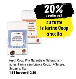 farine Coop a scelta