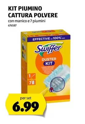 Swiffer - KIT PIUMINO CATTURA POLVERE con manico e 7 piumini 676587
