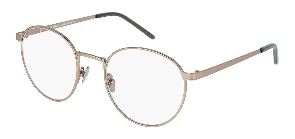 Nirvan Javan Rund Brillen NJE25 Rosa für Damen/Herren