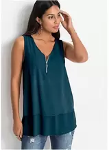 Top mit Zipper aus nachhaltige Viskose