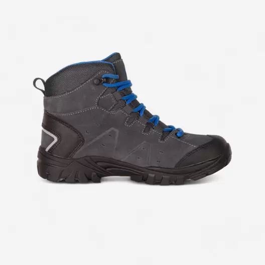 CHAUSSURES DE RANDONNÉE IMPERMÉABLES GARÇON - TROLLSTEINEN HIKER MID GRIS/BLEU