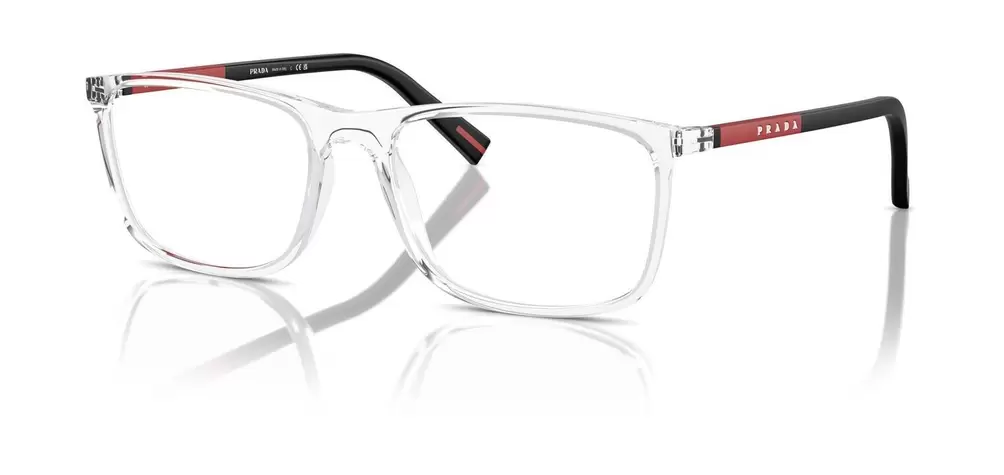 Prada Linea Rossa Rechteckig Brillen 0PS 03QV Transparent für Herren