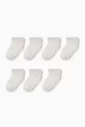 Multipack of 7 - baby trainer socks