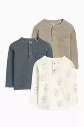 Multipack of 3 - koala - baby long sleeve top