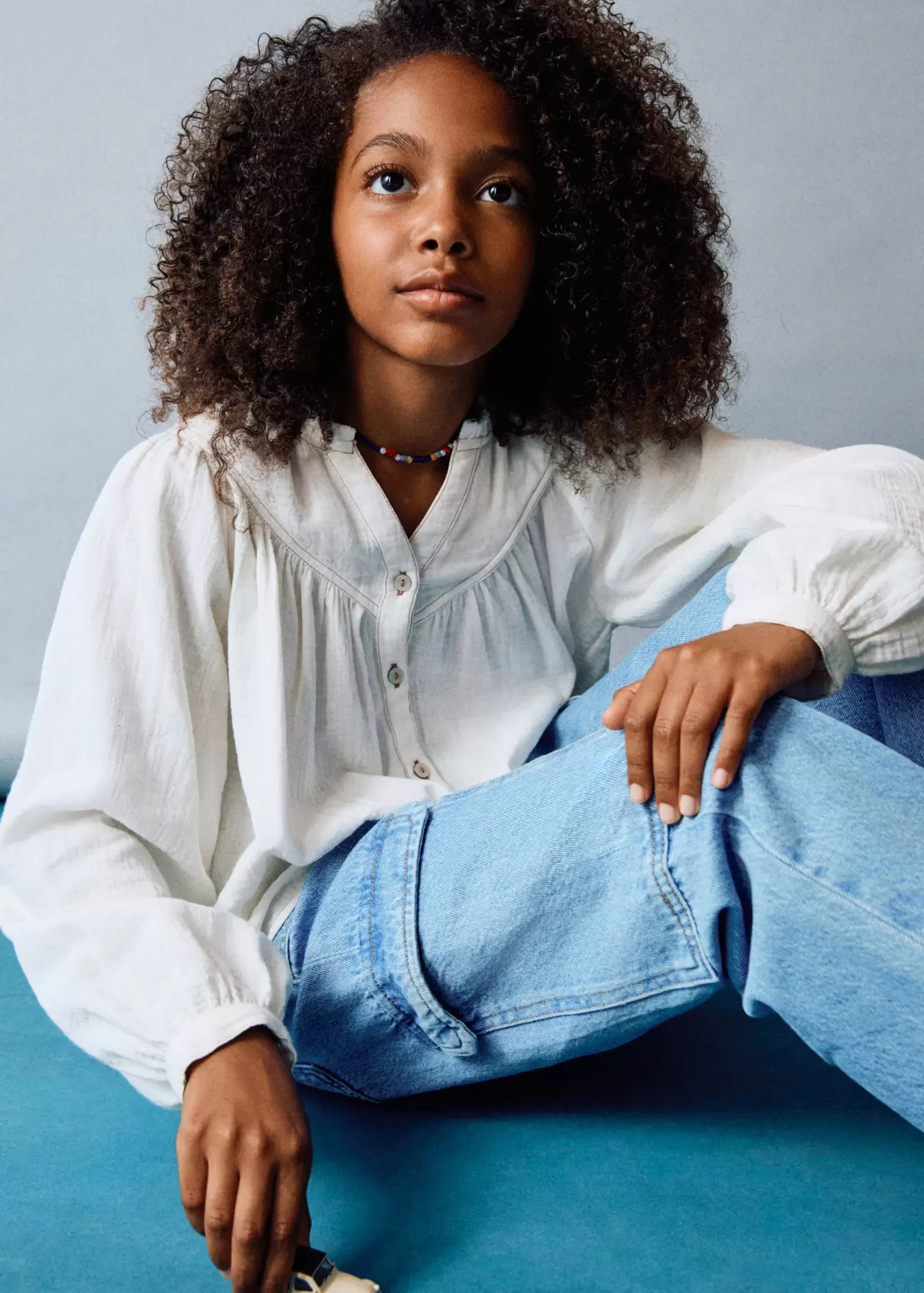 Bluse mit Ballonärmeln