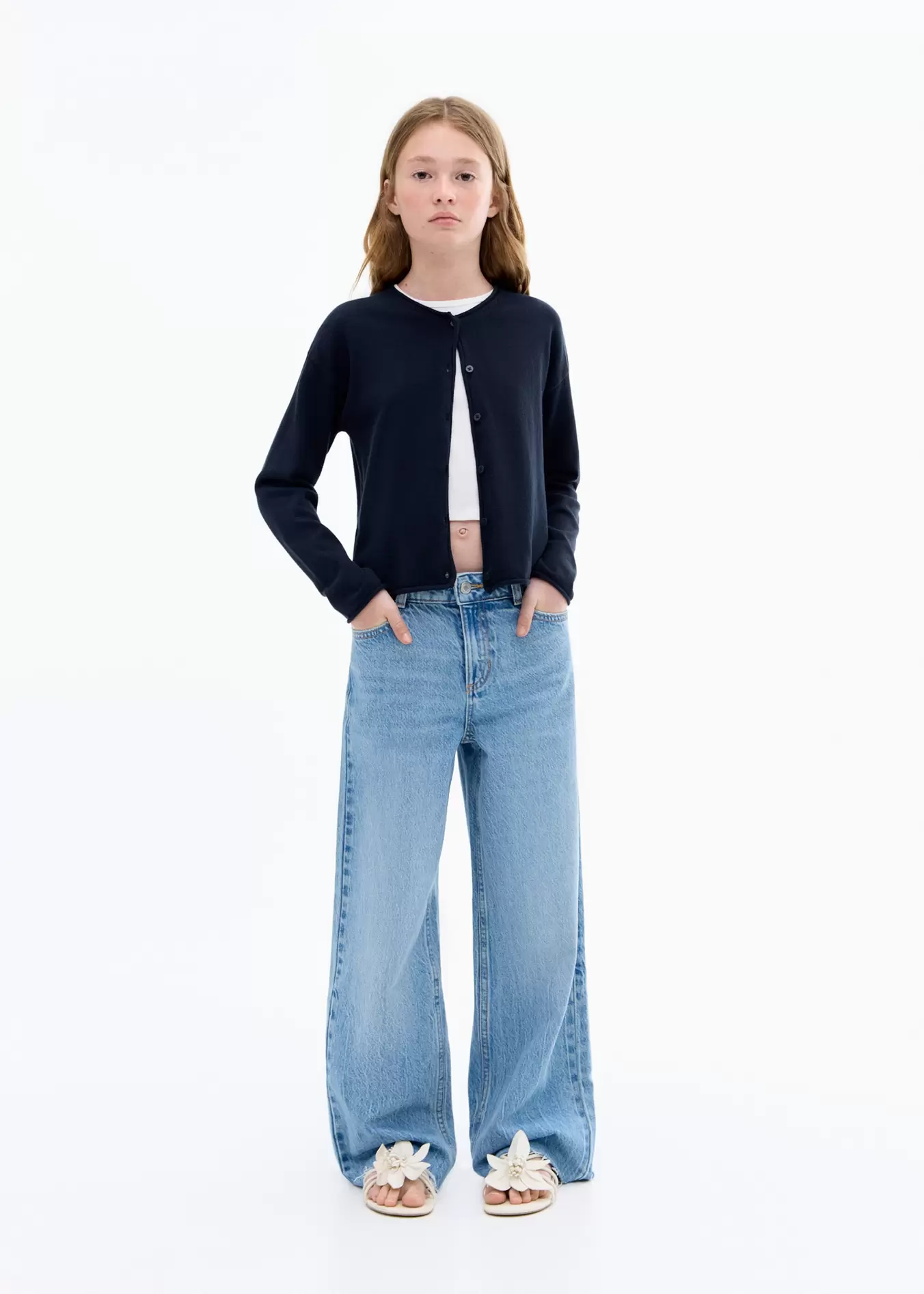 Strickjacke mit langen Ärmeln