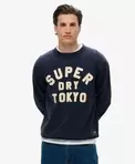 Vintage Athletic Sweatshirt mit Rundhalsausschnitt