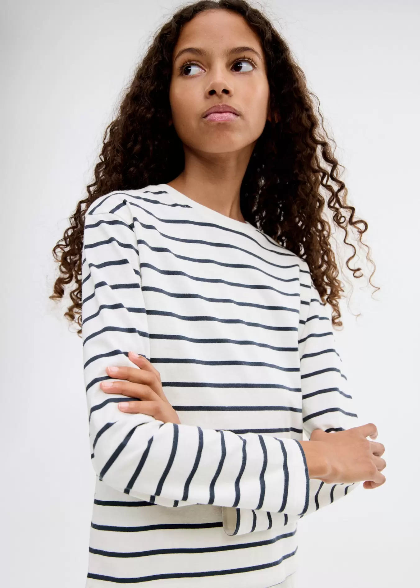 Gestreiftes Basic-T-Shirt