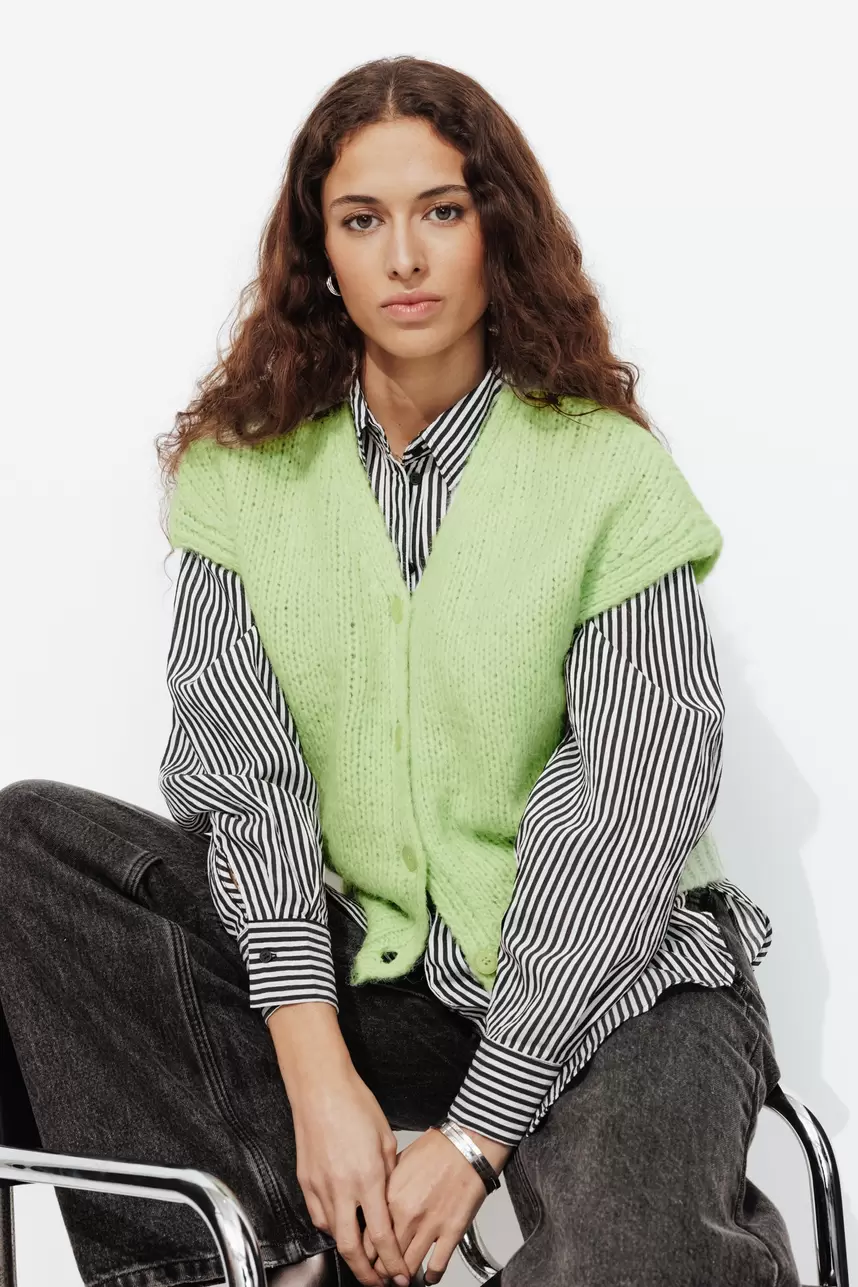 Cardigan sans manches Femme