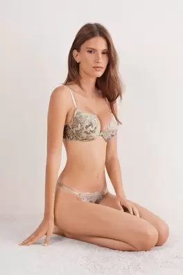 Super Push-up-BH Simona mit Schlangenprint Seducti...