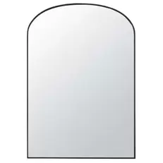 ALINA - Grand miroir arche en métal noir 118x170