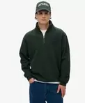 Vintage Athletic Pullover mit halbem Reißverschluss