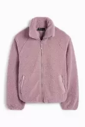 Technical teddy fur jacket - lined
