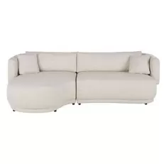 Modjo - Canapé d'angle droit 3/4 beige sable