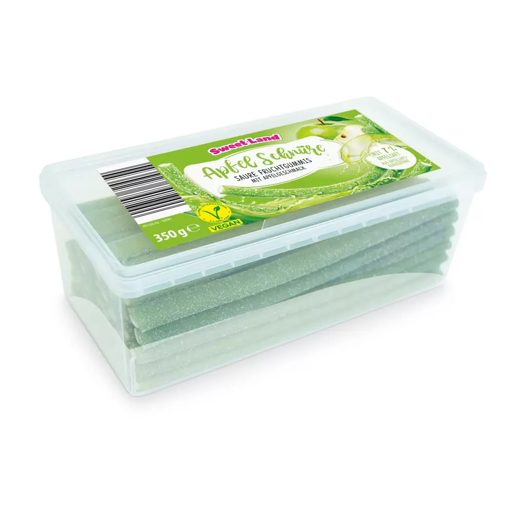SWEET LAND Fruchtgummi Bänder Schnüre, Apfel