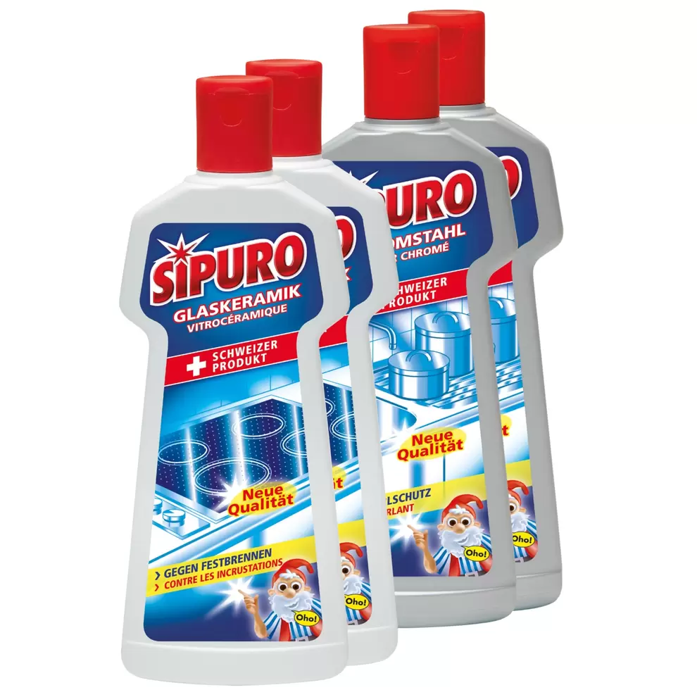 SIPURO Glaskeramik-Reiniger Duo