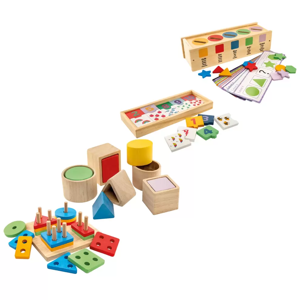 TOYLINO Holz- Motorik Spiele