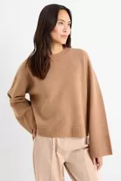 Jumper with cashmere - wool blend