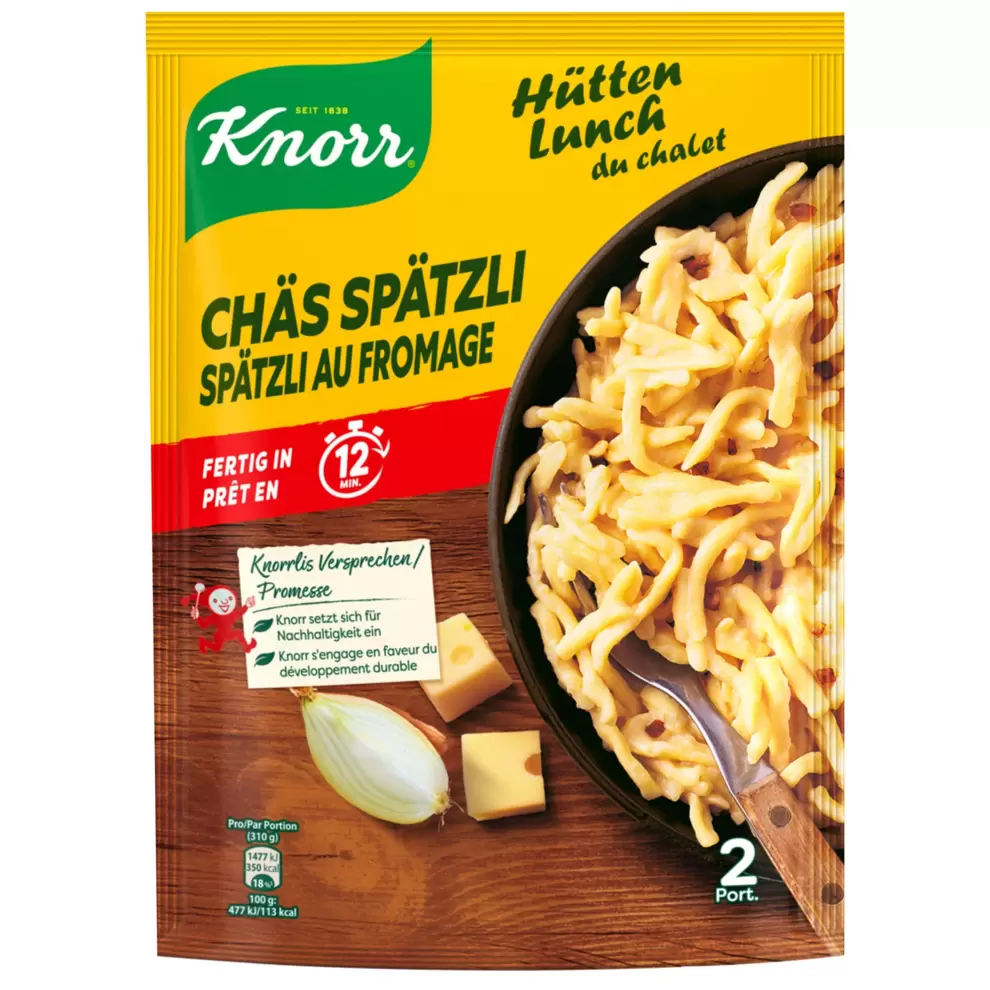 KNORR Fertiggerichte, Chäs Spätzli