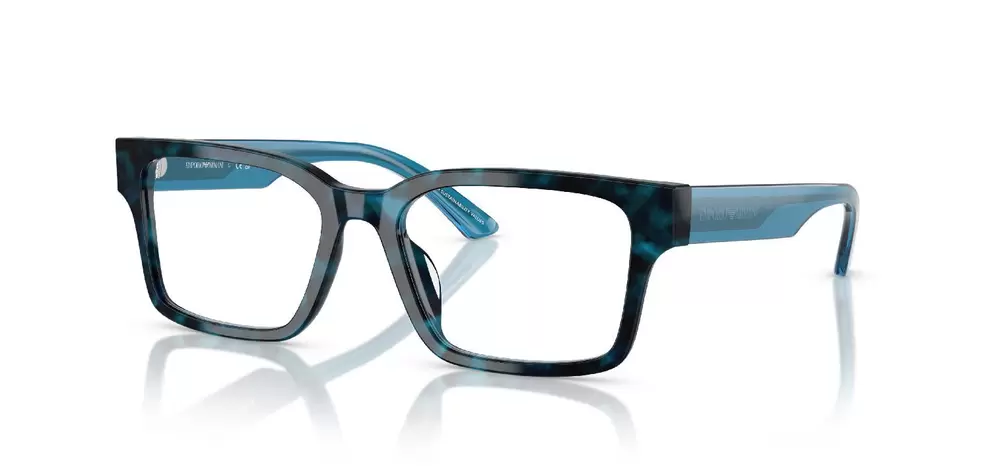 Emporio Armani Rechteckig Brillen 0EA3245U Blau für Damen