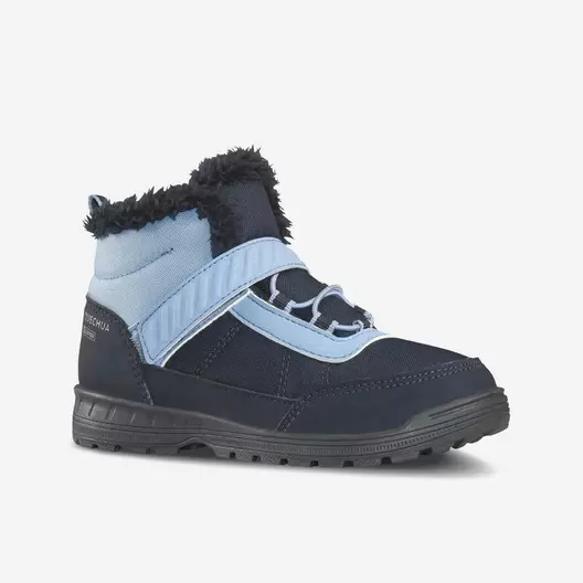 Chaussures chaudes et imperméables de randonnée SH100 scratch - enfant 24-34