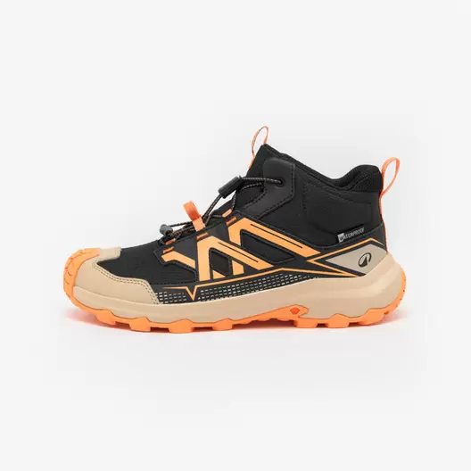 Chaussures imperméables de randonnée enfant 35 au 38, CROSSROCK MID orange