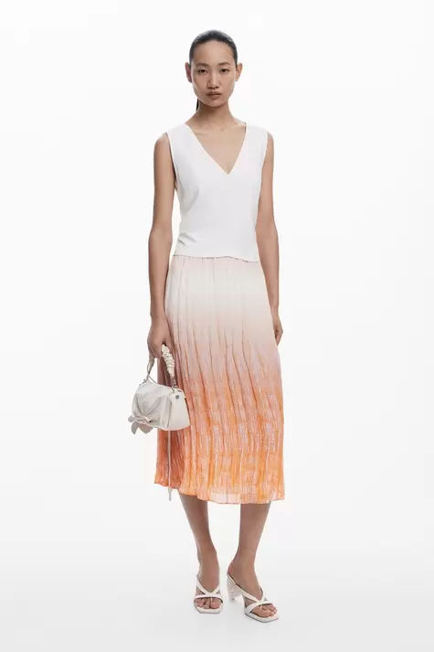 Langes Kleid mit Farbverlauf