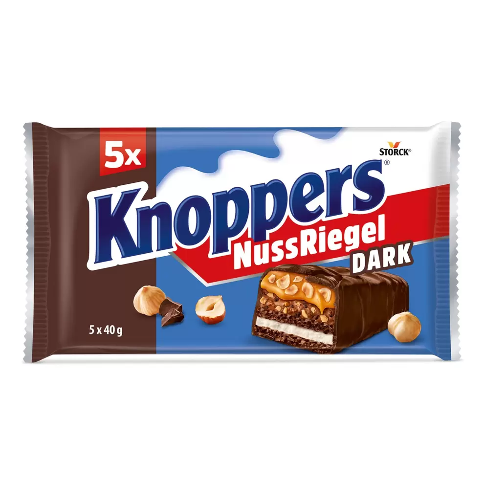 STORCK Knoppers Riegel Sortiment, Nussriegel Dunkel