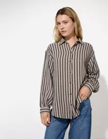 Bluse - Musselin - beige