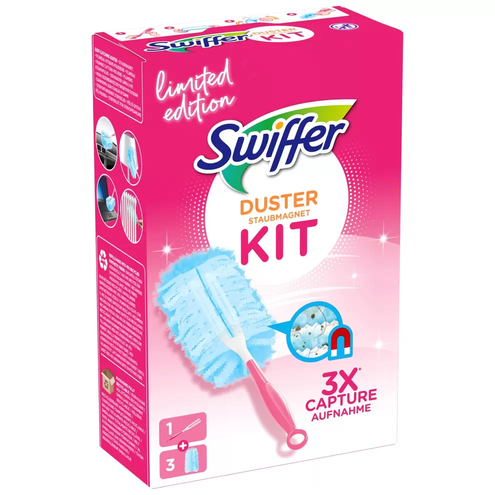 SWIFFER Staubmagnet Starterset Pink