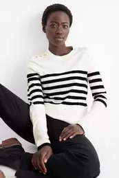 Pullover - gestreift