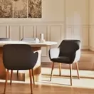 PARADISE - Toiles imprimées triptyques jungle noire et beige 135x120