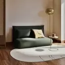 Hallen - Canapé clic-clac 2 places en velours côtelé vert