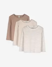 Langarmshirt - Gerippt