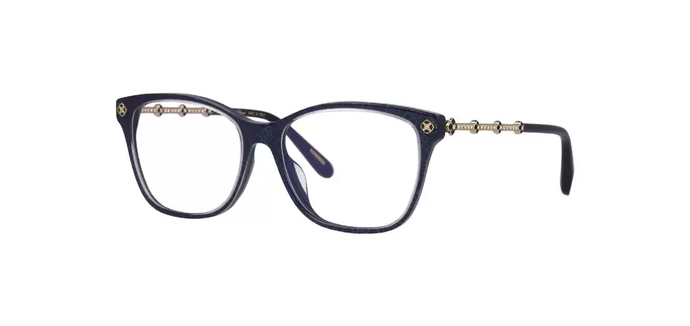 Chopard Quadratisch Brillen VCH352S Blau für Damen